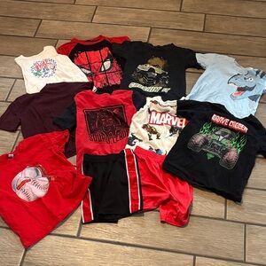 Marvel Red and Black Kids T-Shirt